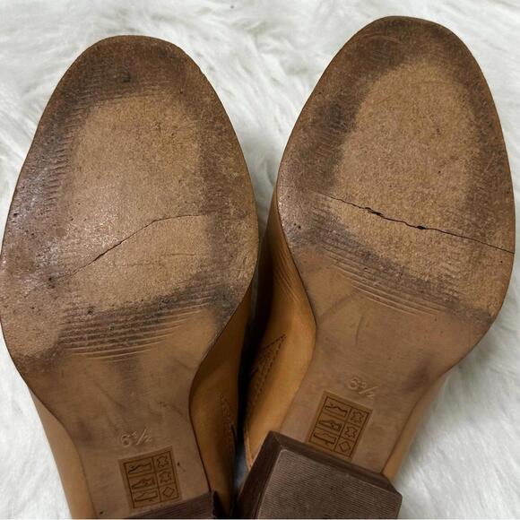 Madewell Brown Leather Slide Mules - 6.5 - Picture 8 of 9